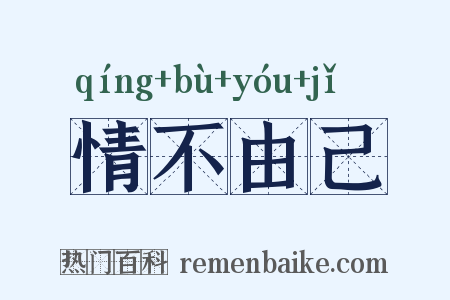 情不由己是什么意思的图片